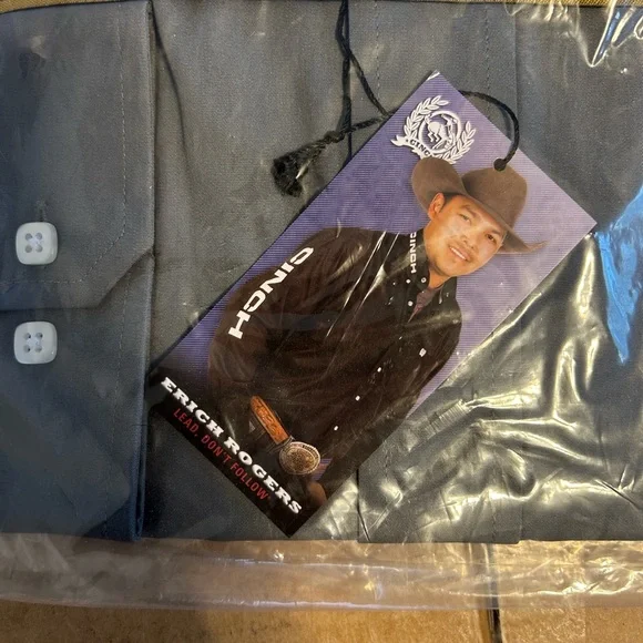 Cinch Charcoal Button Down Shirt - Large - NWT - Picture 5 of 6